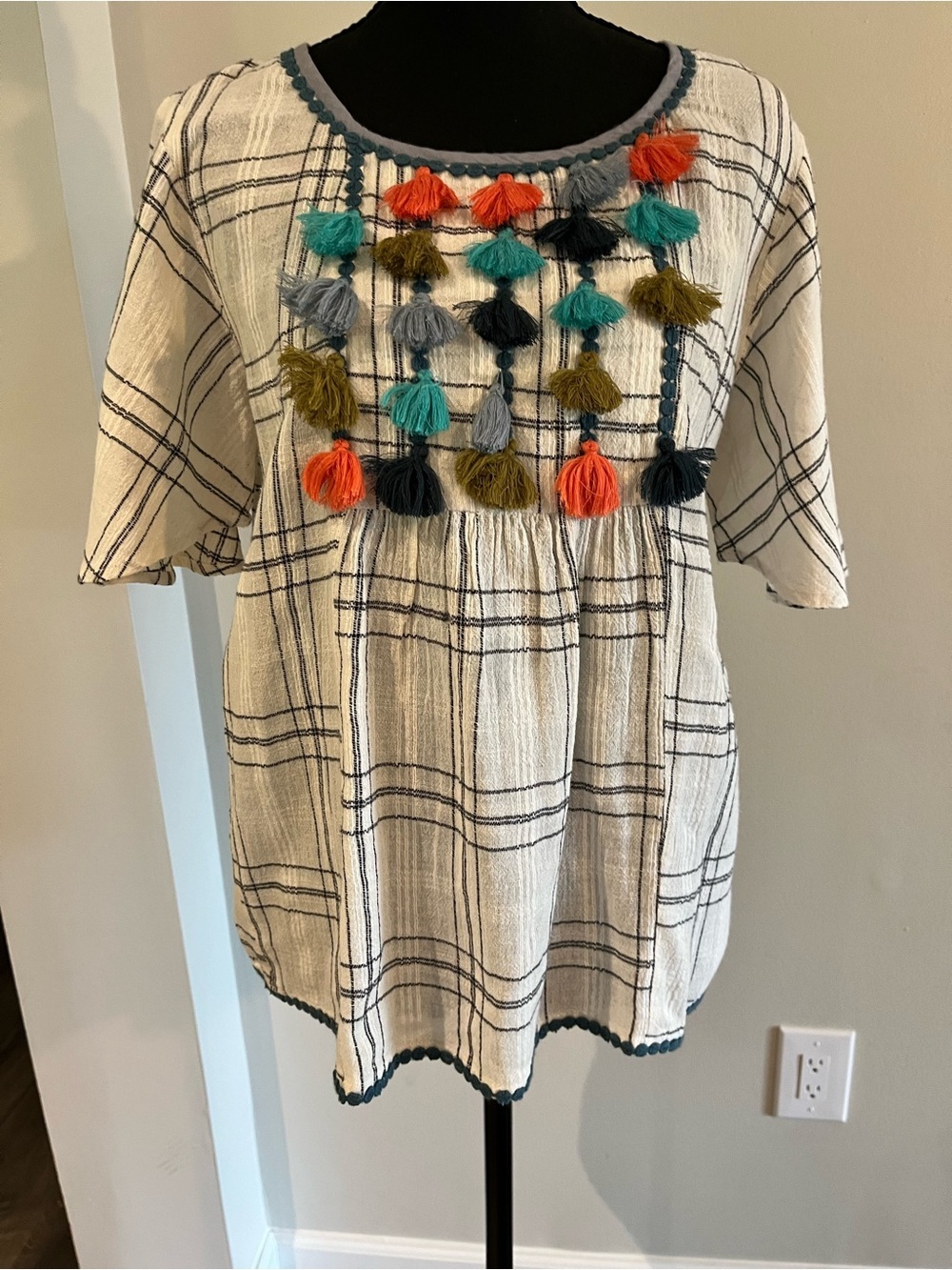THML Plaid Top Small